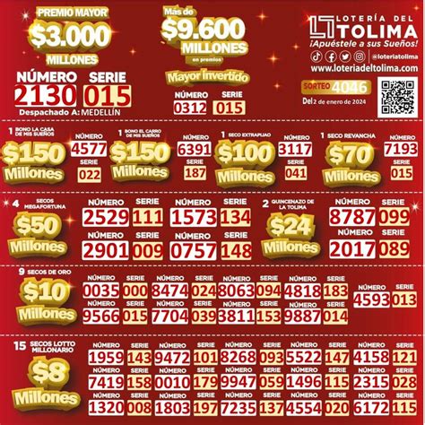 loteria del tolima hoy